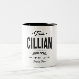 Tasse 2 Couleurs Cillian Lifetime Membre Nom personnalisé Cillian