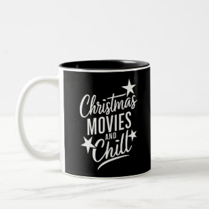 Tasse 2 Couleurs Cinéma De Noël Et Cadeau De Famille De Fête
