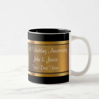 Tasse 2 Couleurs cinquantième Anniversaire de mariage