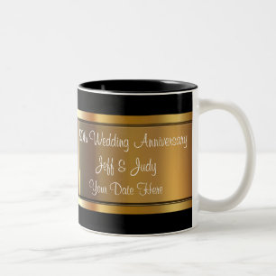 Tasse 2 Couleurs cinquantième Anniversaire de mariage