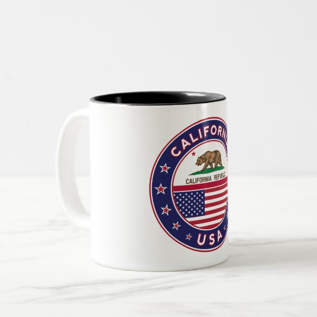 Tasse 2 Couleurs circle design, (Devant gauche)