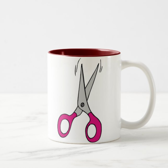 Tasse 2 Couleurs Ciseaux (Droit)