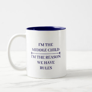 TASSE 2 COULEURS CITADELLES DRÔLES ENFANT DU MILIEU PERSONNALISÉES