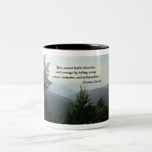 Tasse 2 Couleurs Citation d'Abraham Niccoln : Vous ne pouvez pas co