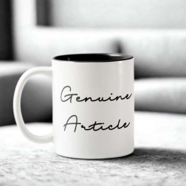 Tasse 2 Couleurs Citation d'article authentique (Créateur téléchargé)