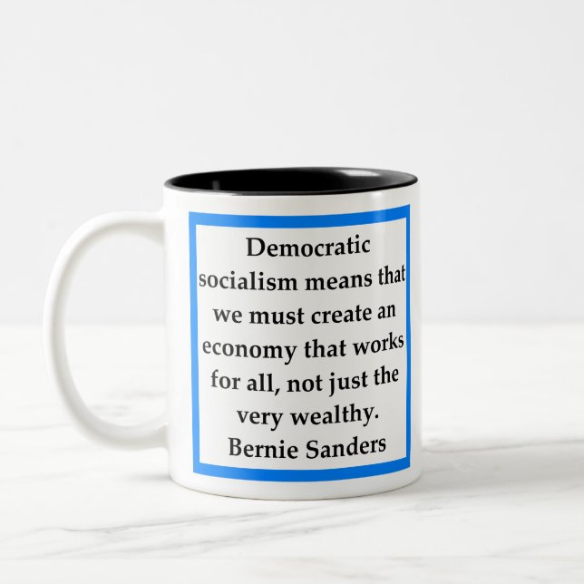 Tasse 2 Couleurs Citation de Bernie Samders (Gauche)