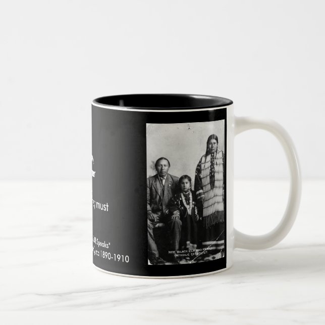 Tasse 2 Couleurs Citation de Black Elk 1 (Droit)