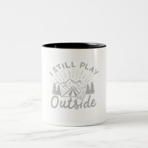 Tasse 2 Couleurs Citation de camping feu de camp