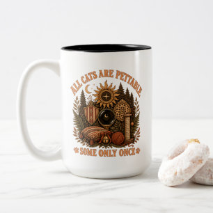 Tasse 2 Couleurs Citation de chat "Tous les chats sont câlins" Amou