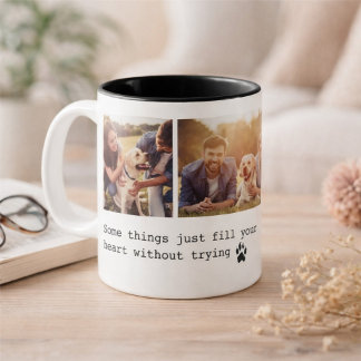Tasse 2 Couleurs Citation de chien de compagnie mignon personnalisé