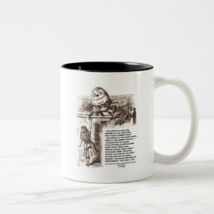 Tasse 2 Couleurs Citation de conversation d'Alice Humpty Dumpty Won