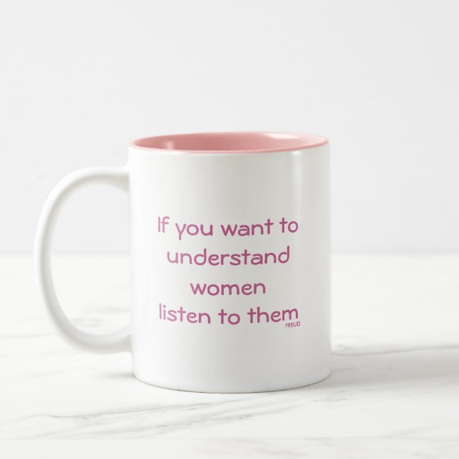 Tasse 2 Couleurs Citation de Freud (Gauche)