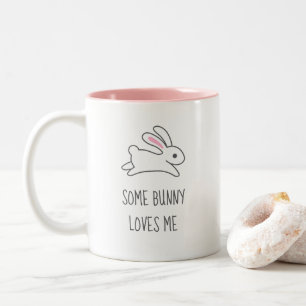 Tasse 2 Couleurs Citation de lapin coureur mignonne