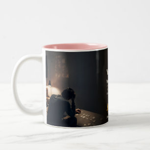 Tasse 2 Couleurs Citation de livre Surveillant Allongé