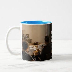 Tasse 2 Couleurs Citation de livre Une phrase dans une voix plus je