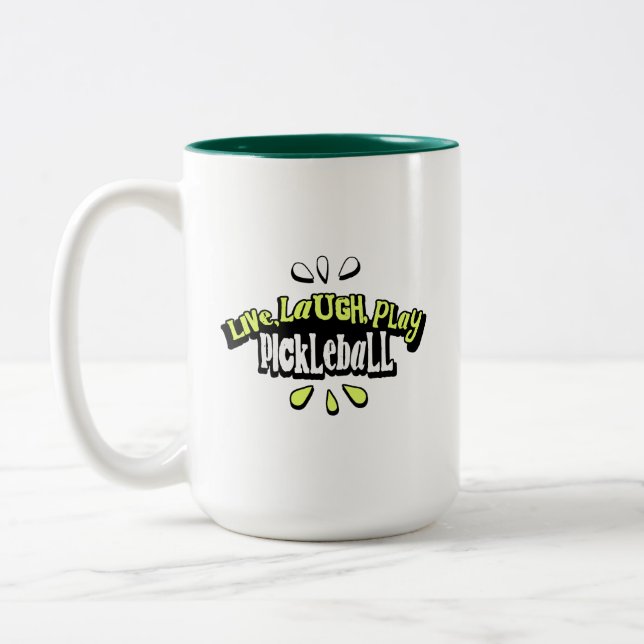 Tasse 2 Couleurs Citation de pickleball (Gauche)