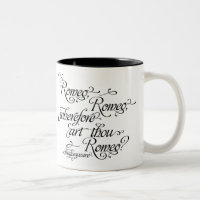 Citation de tasse, de Romeo et de Juliet de