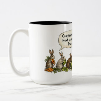 Tasse 2 Couleurs Citation drôle et sarcastique de lapins contre jar