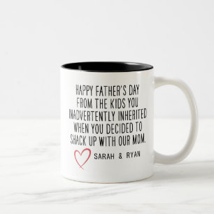 Tasse 2 Couleurs Citation drôle pour beau-père, beau-père personnal