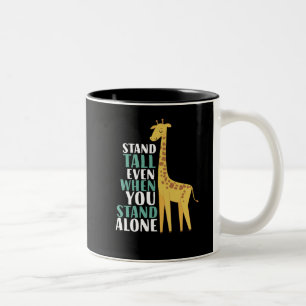 Tasse 2 Couleurs Citation Giraffe Inspirationnelle Stand Haut Même