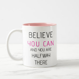 Tasse 2 Couleurs Citation Inspirante Personnalisée