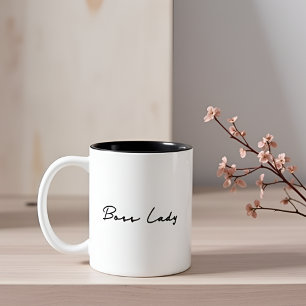 Tasse 2 Couleurs Citation Inspirationnelle de la chef Lady