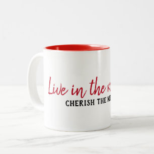 Tasse 2 Couleurs Citation Inspirationnelle En Blanc