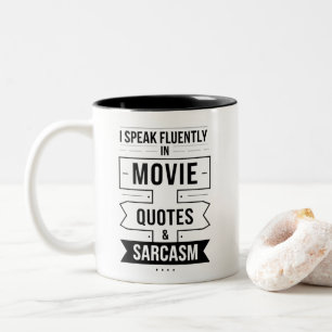 Tasse 2 Couleurs Citation Je parle couramment dans les citations de