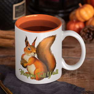 Tasse 2 Couleurs Citation Joyeuse Automne à Tous avec Motif de Citr