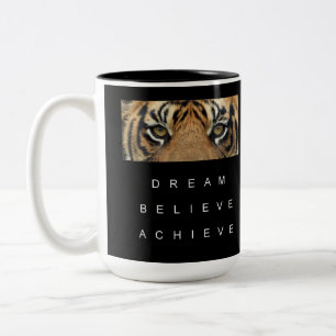 Tasse 2 Couleurs Citation Motivationnelle Rêve Croire Atteindre Tig