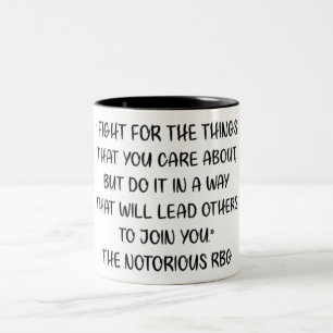 Tasse 2 Couleurs Citation notoire du RBG