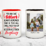 Tasse 2 Couleurs Citations Amoureuses Des Soeurs Amoureuses | Photo<br><div class="desc">Vous Et Moi,  Soeurs,  Rappelez-Vous Toujours Que Si Vous Tombez,  Je Vous Ramasse Dès Que Je Finis De Rire</div>