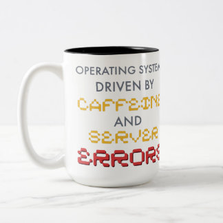 Tasse 2 Couleurs Citations de programmeur drôle et erreurs de serve