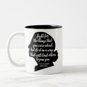 Tasse 2 Couleurs Citations de RBG, citations de Ginsburg, Ruth Bade