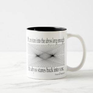 Tasse 2 Couleurs Citations - Nietzsche, abîme -