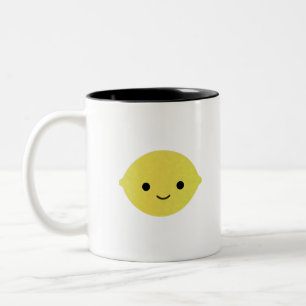Tasse 2 Couleurs Citron carré mignon