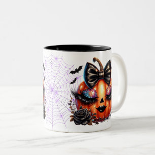 Tasse 2 Couleurs Citrouille d'Halloween