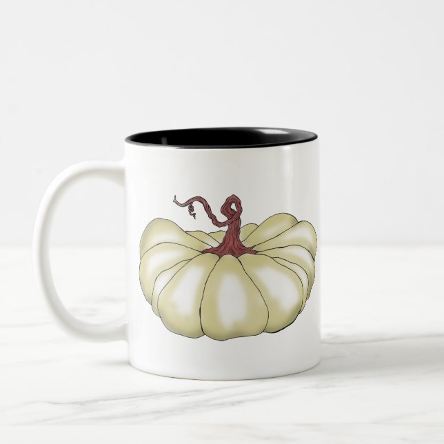 Tasse 2 Couleurs citrouille plat tan (Gauche)