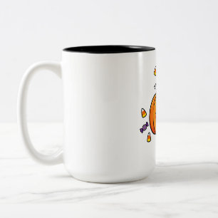 Tasse 2 Couleurs Citrouille Sorcière Halloween Glow