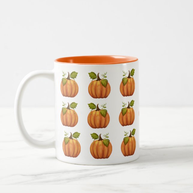 Tasse 2 Couleurs Citrouilles du jardin (Gauche)
