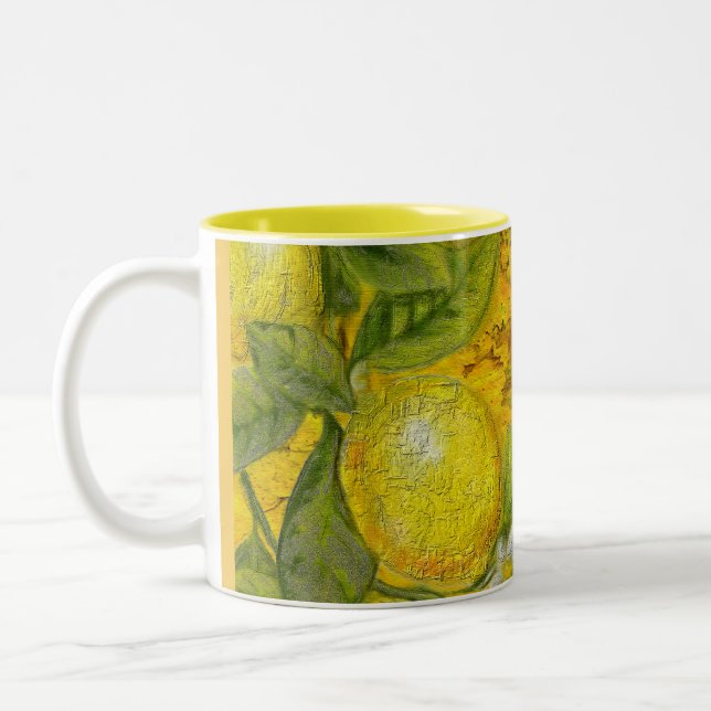 Tasse 2 Couleurs Citrus - Musique de citron (Gauche)