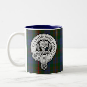 Tasse 2 Couleurs Clan Buchanan Crest & Hunter Tartan