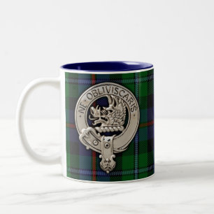Tasse 2 Couleurs Clan Campbell Crest et Cawdor Tartan