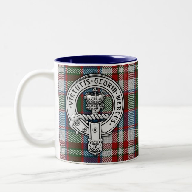 Tasse 2 Couleurs Clan Donnachaidh (Robertson) Crest & Dress Tartan (Gauche)