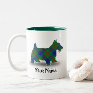 Tasse 2 Couleurs Clan écossais Agnew Tartan Scottish Terrier