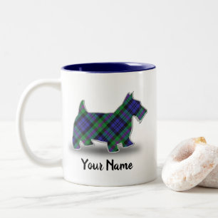 Tasse 2 Couleurs Clan écossais Baird Tartan Scottish Terrier