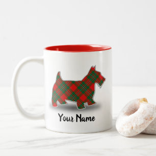 Tasse 2 Couleurs Clan écossais Callender Tartan Scottish Terrier
