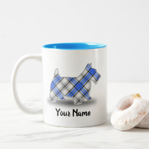 Tasse 2 Couleurs Clan écossais Hannay Tartan Scottish Terrier