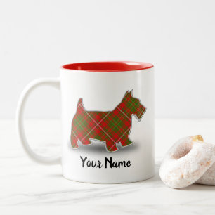 Tasse 2 Couleurs Clan écossais Hay Tartan Scottish Terrier
