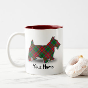 Tasse 2 Couleurs Clan MacCulloch Tartan Scottish Terrier